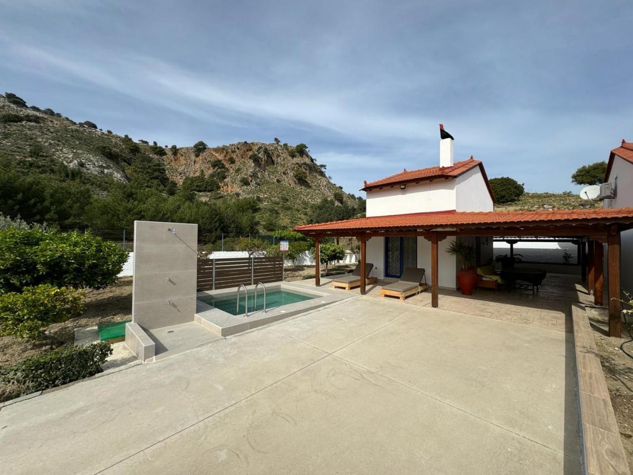 Villa Aleyna House Lindos Area Esterno foto