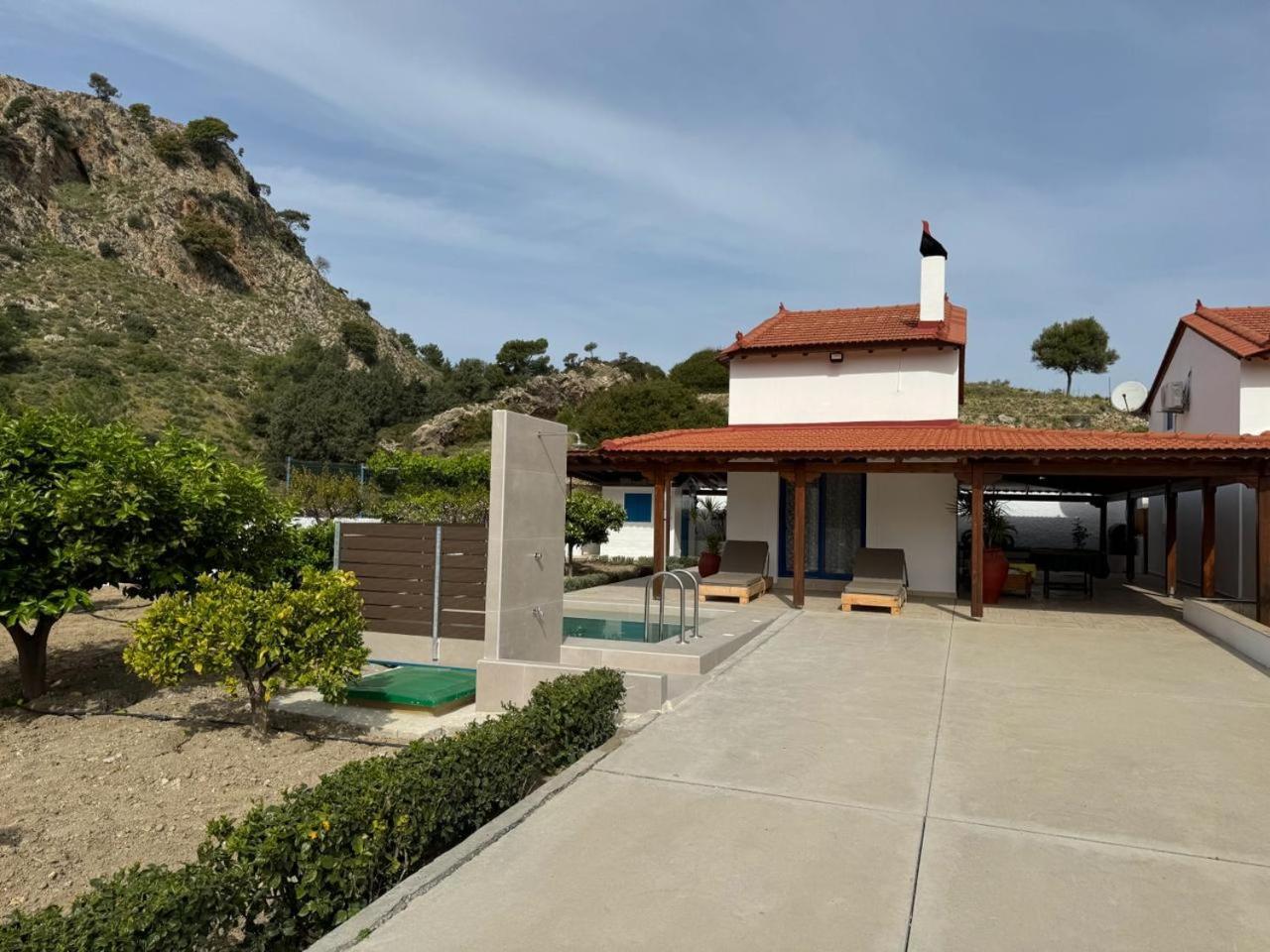 Villa Aleyna House Lindos Area Esterno foto