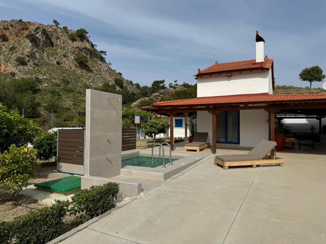 Villa Aleyna House Lindos Area Esterno foto